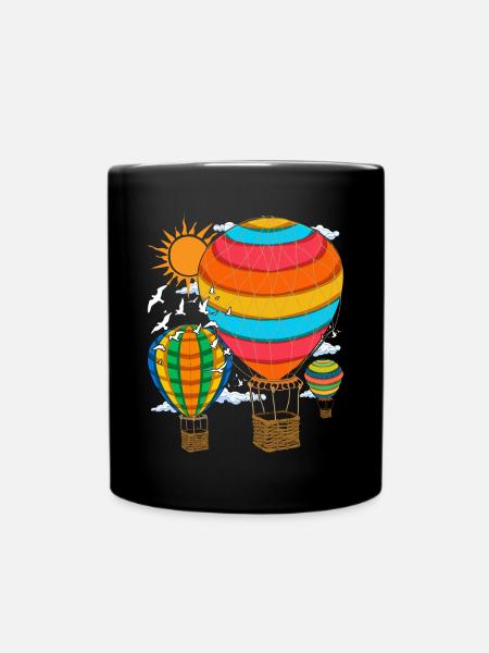 Montgolfière Vol En Montgolfière Cadeau Montgolfière - Mug uni - noir