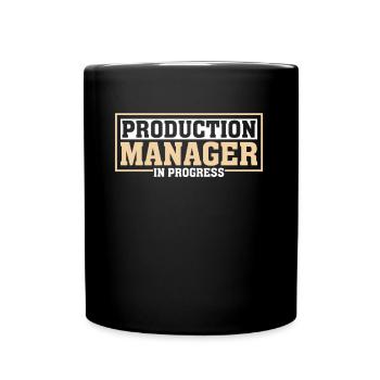 Responsable de production en cours - Mug uni - noir - Devant