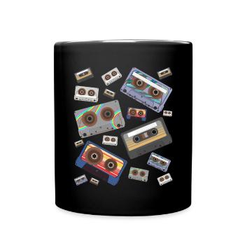 Cassette - Mug uni - noir - Devant