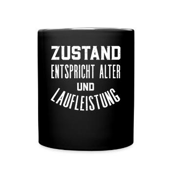 Respektieren Das Alter, Auto Fan, - Tasse einfarbig - Schwarz - Vorne