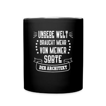 Architekt Architektur Innenarchitekt Architekten - Tasse einfarbig - Schwarz - Vorne