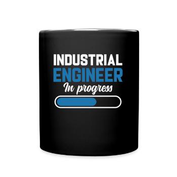 Industrial Engineer In Progress - Tasse einfarbig - Schwarz - Vorne