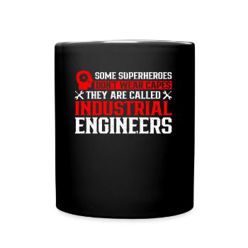 Some Superheroes Do Not Wear Capes - Full Colour Mug - black - Front