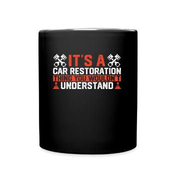 C’est une chose de restauration de voiture - Mug uni - noir - Devant