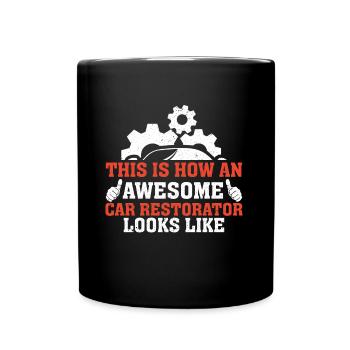 Voici à quoi ressemble un restaurateur de voiture génial - Mug uni - noir - Devant