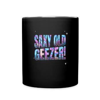 Sächsisches Altersgeschenk für ältere Männer - Tasse einfarbig - Schwarz - Vorne