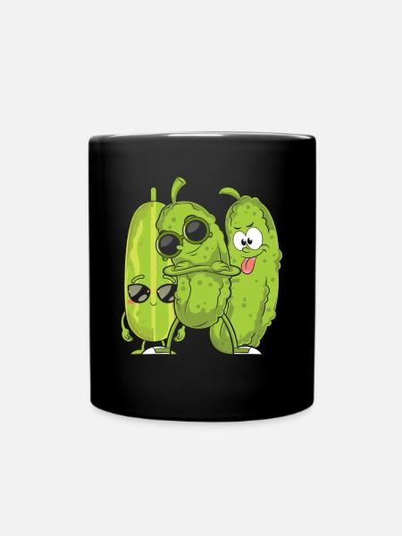 Gurke - Tasse einfarbig - Schwarz