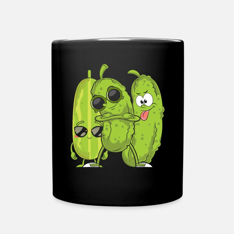 Gurke - Tasse einfarbig - Schwarz