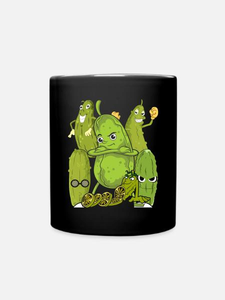 Cadeau végétarien aux légumes Gürkchen Concombre - Mug uni - noir
