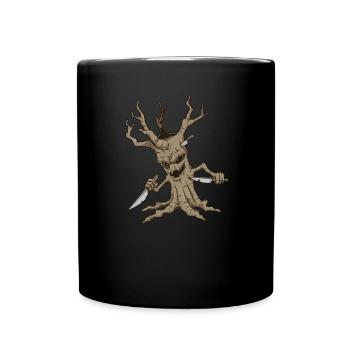 Monster Plants - Arbre au couteau d’horreur - Mug uni - noir - Devant