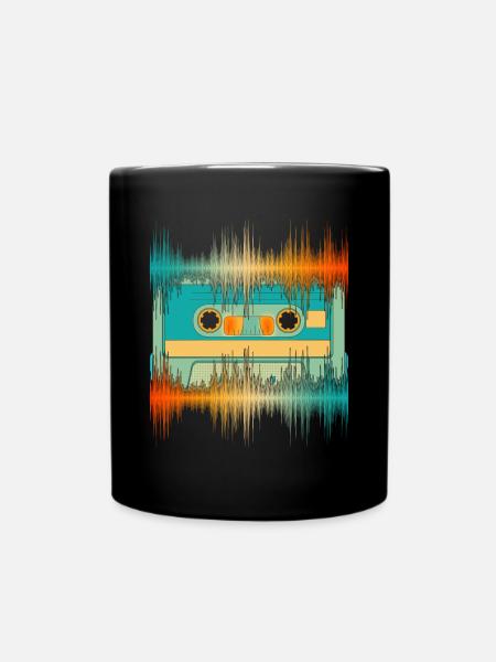 Equalizer Sound Technology Gift Cassette Soundwave - Full Colour Mug - black