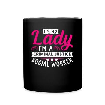 Criminal Justice Social Worker - Full Colour Mug - black - Front
