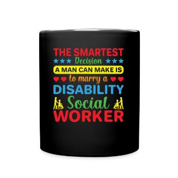 The Smartest Decision A Man Can Make - Full Colour Mug - black - Front