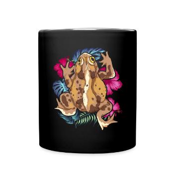 Amphibiens Animal Motif Cadeau Grenouille Crapaud - Mug uni - noir - Devant