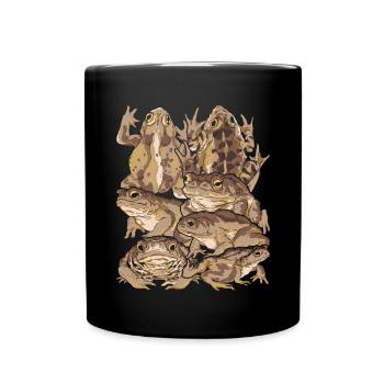 Amphibians Animals Frog Gift Nature Toad - Full Colour Mug - black - Front