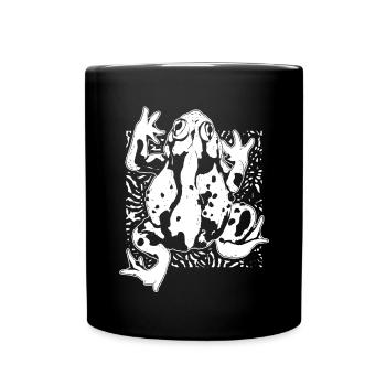 Frog Animal Motif Amphibians Gift Animal Toad - Full Colour Mug - black - Front