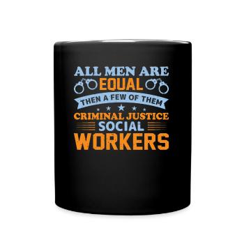 All Men Are Created Equal - Tasse einfarbig - Schwarz - Vorne