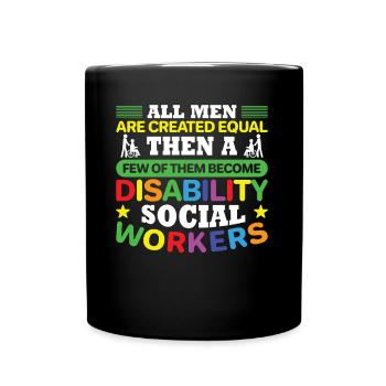 All Men Are Created Equal - Tasse einfarbig - Schwarz - Vorne