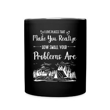 Camper Camping Crew Nature Love Campfire Camping - Tasse einfarbig - Schwarz - Vorne