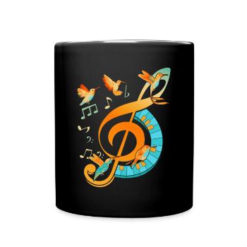 Clé - Mug uni - noir - Devant
