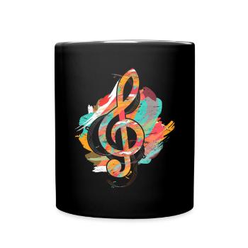Clé - Mug uni - noir - Devant