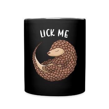 Lèche-moi Pangolin - Mug uni - noir - Devant