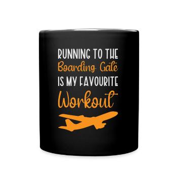 Traveller Travel Getaway Vacationing Tourist - Full Colour Mug - black - Front