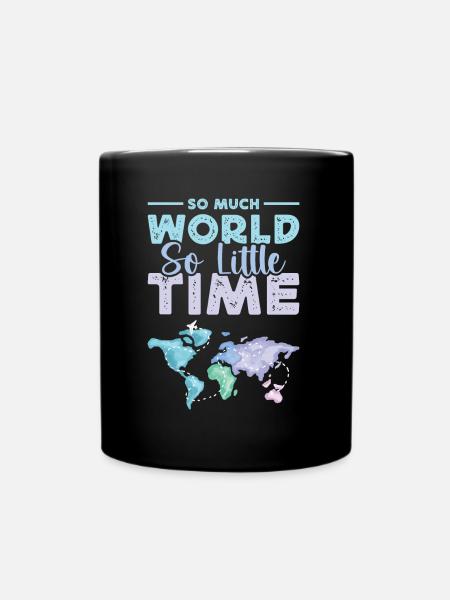 Tant de monde si peu de voyage dans le temps Touriste - Mug uni - noir