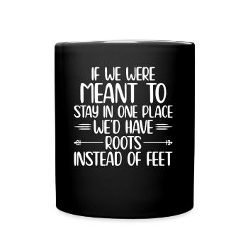 Traveller Travel Getaway Vacationing Tourist - Full Colour Mug - black - Front