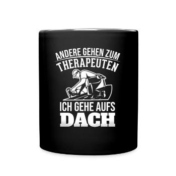 Andere Gehen Zum Therapeuten Ich Gehe - Tasse einfarbig - Schwarz - Vorne