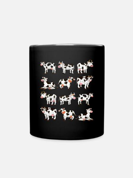 Vache - Mug uni - noir
