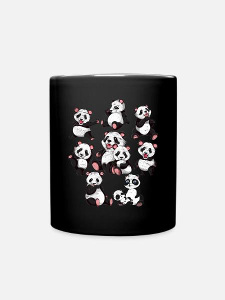 Panda - Mug uni - noir