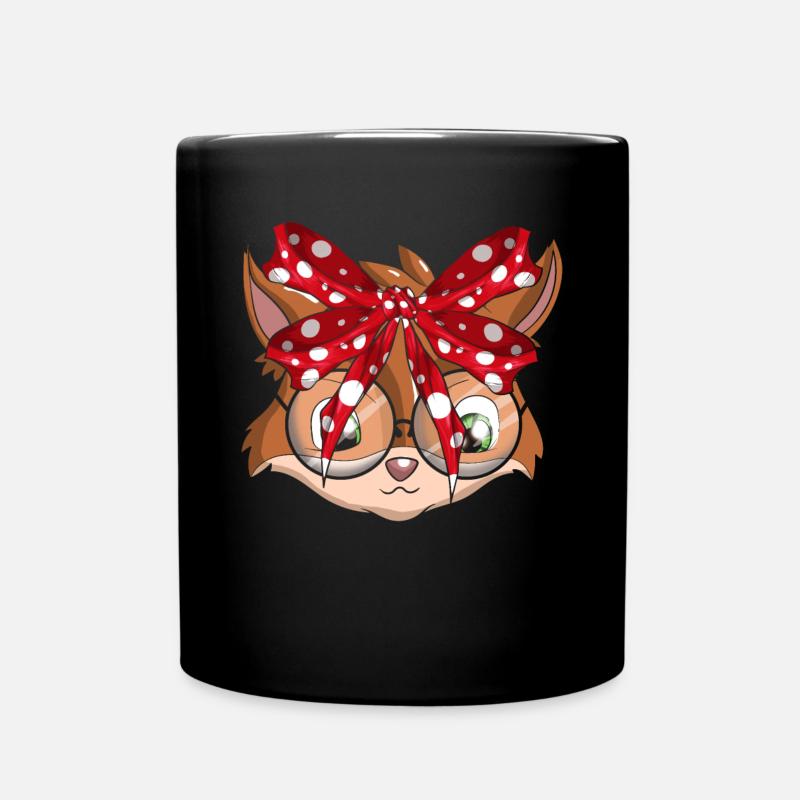 Fuchs - Tasse einfarbig - Schwarz