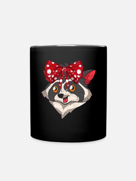 Raton laveur - Mug uni - noir