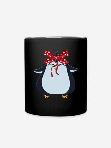 Pinguin - Tasse einfarbig - Schwarz