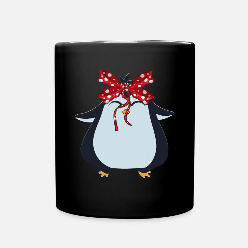Pinguin - Tasse einfarbig - Schwarz