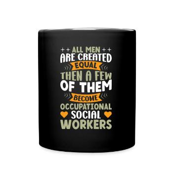 All Men Are Created Equal - Tasse einfarbig - Schwarz - Vorne