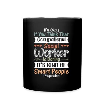 Occupational Worker Smart Profession - Tasse einfarbig - Schwarz - Vorne