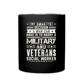 The Smartest Decision A Man Can Make - Full Colour Mug - black - Front