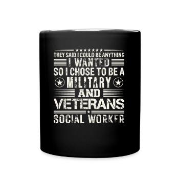 They Said I Could Be Anything I Wanted - Full Colour Mug - black - Front