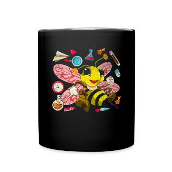 Enrolment Animal Gift Primary School Bee - Full Colour Mug - black - Front