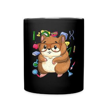 Enrolment Animal Gift Primary School Hamster - Full Colour Mug - black - Front