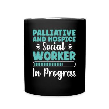 Palliative Hospice Worker In Progress - Tasse einfarbig - Schwarz - Vorne