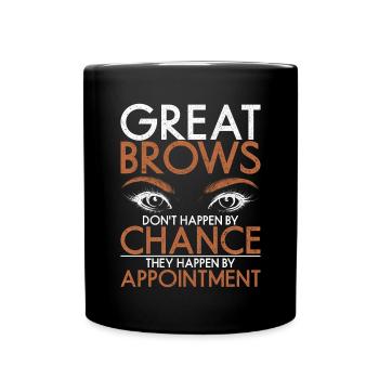 Make Up Artist Geschenk Beauty Brow Artist - Tasse einfarbig - Schwarz - Vorne