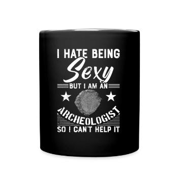 Archaeology Job Profession Work Archaeologist - Full Colour Mug - black - Front