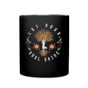 Mettez votre âme briller, chakra Astrologie - Mug uni - noir - Devant