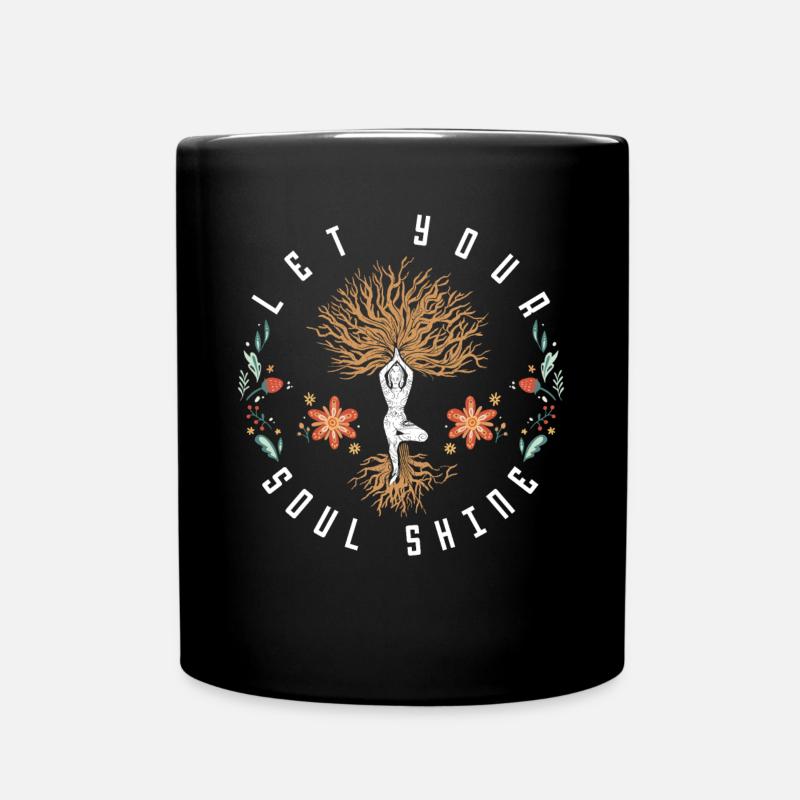 Mettez votre âme briller, chakra Astrologie - Mug uni - noir