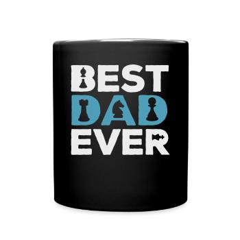 Père d’échecs, cadeau de joueur d’échecs, - Mug uni - noir - Devant