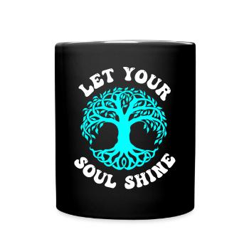 Mettez votre âme briller, chakra Astrologie - Mug uni - noir - Devant