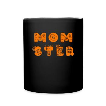 Monster Little Monsters Cadeau pour la citrouille de maternité - Mug uni - noir - Devant